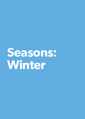 Seasons: Winter Bookworm bag.