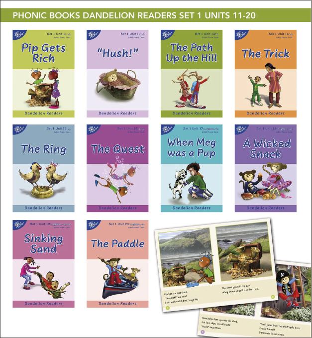 Cover image for Dandelion readers : initial phonic code. Set 1, Units 11-20