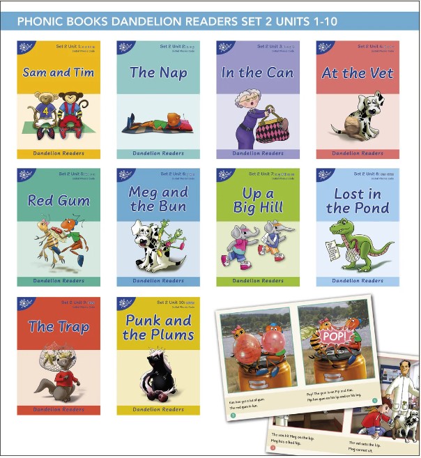 Cover image for Dandelion readers : initial phonic code. Set 2, Units 1-10